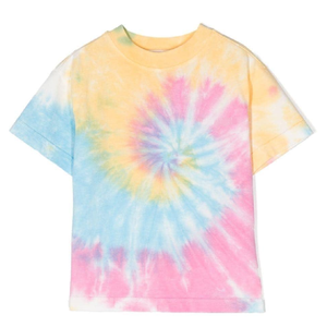 T-shirt Tie Dye à manches courtes et col rond pour femme, haute qualité, Design Unique, prix de gros, grande taille - Product Image 5