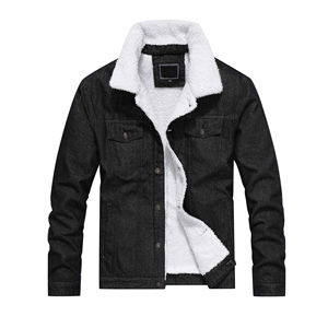 Chaqueta Vaquera de Mezclilla para Hombre de Alta Calidad, Personalizada al por Mayor, con Forro de Piel de Sherpa, Diseño Personalizado - Product Image 4