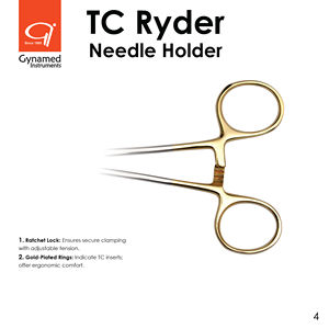 Portaagujas de acero inoxidable Certificado TC Ryder ISO13485, instrumentos quirúrgicos para dispositivos médicos de clase I - Product Image 5