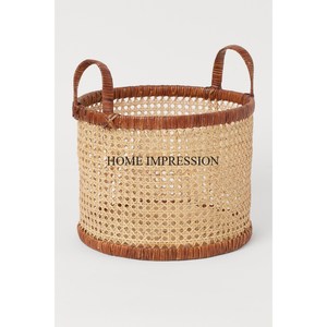 Latest Pattern Arrival High Quality Rattan Made Container And <b>Basket</b> For Food And Other Items <b>Storage</b> With Handle For Best Grip - Product Image 4