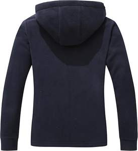 Veste en polaire à capuche légère et personnalisée pour femmes-Manteau d'extérieur coupe-vent à fermeture éclair pour la randonnée d'automne et d'hiver, élégant et chaud - Product Image 2