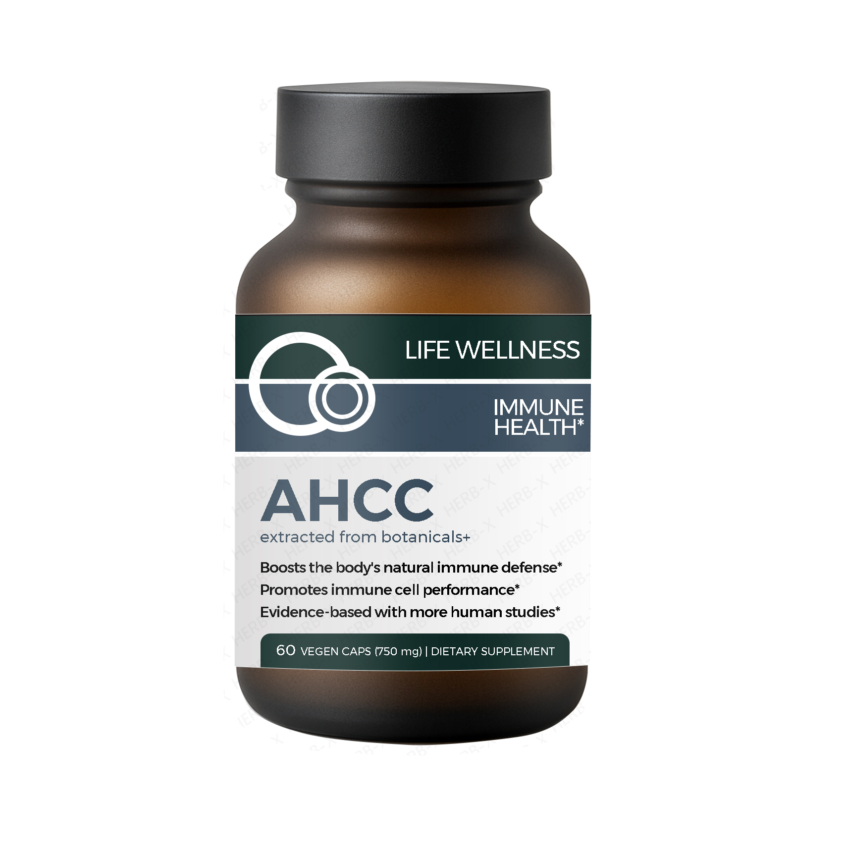 Premium AHCC Herbal Supplement 750mg Per Capsule for Immune Support Liver Function Maintains Natural Killer Cell Activity