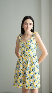 Vente chaude Mini été printemps robe plage imprimé cottagecore robe boho midi robe romantique - Product Image 3