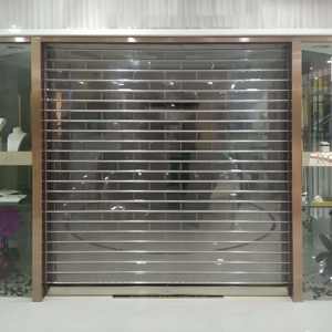 Volets roulants pliables modernes en polycarbonate transparent, isolation thermique, étanches, automatiques, pour appartement/entrepôt - Product Image 2