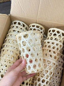 Portavasos de bambú natural para llevar, portador de bebidas ecológico al por mayor - Product Image 3