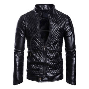 Chaqueta de cuero de Otoño Invierno para hombre, chaqueta de cuero de la mejor calidad para hombre, chaqueta de cuero genuino para hombre - Product Image 6