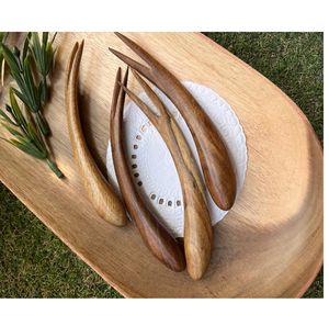 Fourchette en bois au design unique de différentes formes et tailles utilisées dans les articles de cuisine, les hôtels et les produits de Offre Spéciale - Product Image 1