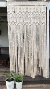 Rideau de porte en macramé fait à la main 100% Kit de rideau de porte en coton pur pour une utilisation extérieure et intérieure au prix de gros de l'Inde - Product Image 3