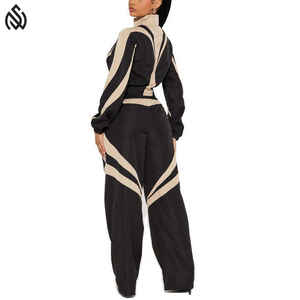 ชุดกันลมของผู้หญิงเสื้อกันลมสไตล์สวมใส่สบายสีตัดกันใหม่สำหรับฤดูหนาวระบายอากาศได้ดีจากโรงงาน - Product Image 2