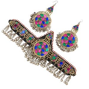 Nuevo producto, conjunto de joyas de estilo afgano Vintage con Turquesa, envío rápido, precio bajo para fiestas y bodas - Product Image 6
