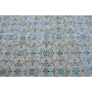 Tapis turc vintage style classique 5.2x7,4 pieds jaune vert laine grande surface Rectangle Patchwork motif pour adolescents modèle chambre tapis - Product Image 5