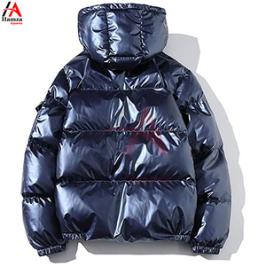 Veste bouffante brillante pour hommes et femmes Manteau en duvet à capuche chaud d'hiver | Veste bouffante imperméable et coupe-vent pour hommes - Product Image 4