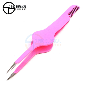 High-Precision Stainless Steel Pointed Tip <b>Tweezers</b> with Comfortable Handle for Eyebrows <b>Blackheads</b> Removal Customized Color - Product Image 6
