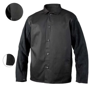 เสื้อแจ็กเก็ตเชื่อมแขนโพลีเอทิลีนแบบแยกตามสั่งระดับป้องกันไฟฟ้าสถิตย์เสื้อแจ็กเก็ตสำหรับช่างเชื่อมที่ทนความร้อนจากเปลวไฟ - Product Image 3