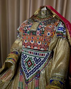 Vestido de terciopelo afgano bordado tradicional afgano para mujer Salwar Kameez hecho a mano para fiestas de boda tamaño personalizado algodón mujeres - Product Image 3