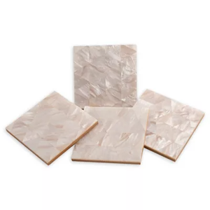 Juego de posavasos con incrustaciones de resina de alta calidad, alfombrillas de té y café de madreperla, accesorios de mesa - Product Image 2