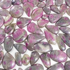 Rystal ubellite abochons est Rade IX Hape, tinta rystal uby holesale oose emstone para ewelry uby abochon - Product Image 5