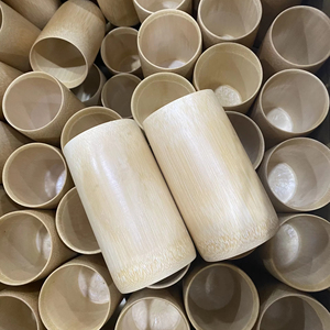 Gobelet en bambou de qualité supérieure, fabriqué à partir de fibres végétales moulées, pour la consommation de boissons, produit au Vietnam - Product Image 1