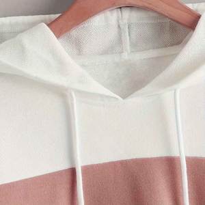 Custom Printing Baggy Color Block <b>Hoodie</b> And Sweatshirt For Women 2025 New Arrivals Pakistani Manufacturer Apparel <b>Fleece</b> <b>Hoodie</b> - Product Image 3