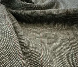 Produttore di indumenti tessuto di lana a quadri all'ingrosso tessuto di lana a quadri in Tweed tinto in filo per cappotto di lana invernale