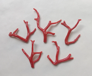 CORAL .. 54 Cts 100% Piedra preciosa de coral italiano natural Rama suelta Pulido AA + Calidad Palo DE CORAL ROJO Piedra preciosa lisa - Product Image 6