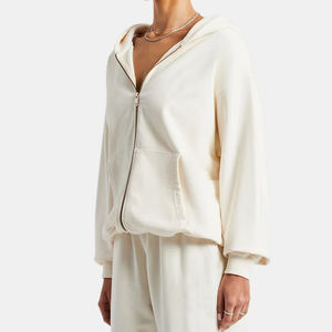 Sweat à capuche long tricoté personnalisé avec logo, fermeture éclair intégrale, coupe classique, impression numérique, imperméable, unisexe, streetwear décontracté, personnalisable pour hommes et femmes - Product Image 6