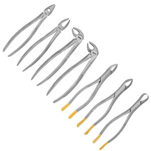 Nuevo juego de instrumentos de cirugía oral dental Premium de 17 piezas de acero alemán Premium incluye sondas de fórceps elevadores Espejos; Manual - Product Image 3