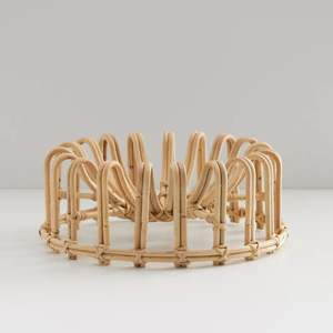 <b>Large</b> Round Rattan <b>Bowl</b> With Sturdy Handwoven Design Great For <b>Serving</b> Salads Or Displaying Decorative Ornaments In Living Room - Product Image 1