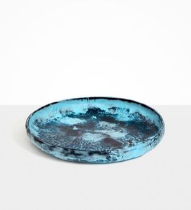 Bol de service en résine verte avec pieds colorés pour vaisselle unique et décoration intérieure Design artistique et élégant - Product Image 6