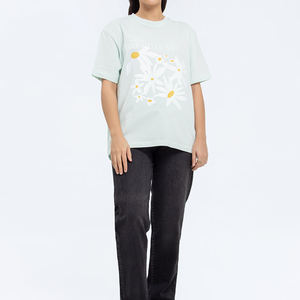 เสื้อยืดผู้หญิง PUFFIN SPORTS ผ้าฝ้าย 100% ทรงหลวม สไตล์สตรีทแวร์ แขนสั้น คอกลม ระบายอากาศได้ดี เหมาะสำหรับฤดูร้อน - Product Image 4