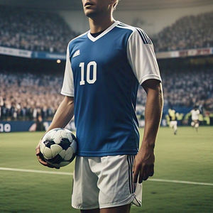 Uniforme de Fútbol Sublimado OEM con Cuello en V, Manga Corta, Transpirable, Ligero, 100% Poliéster, con Color y Estampado Personalizados - Product Image 3