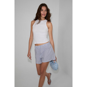 GRIMELANGE FARAZ <b>Women's</b> Soft and Stretch Fabric Halter Neck Fitted <b>Tank</b> <b>Top</b> - Product Image 5