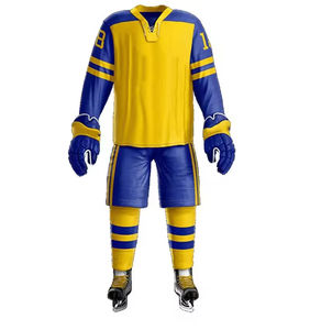 Uniforme de hockey sur glace pour hommes adultes 100% polyester séchage rapide et respirant couleurs personnalisées fabriqué au Pakistan coupe surdimensionnée - Product Image 3