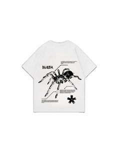 T-shirts pour hommes tendance Spider Retro 100% coton, impression de haute qualité, logo personnalisé, coupe ample, style streetwear, designs personnalisés, GSM élevé - Product Image 2