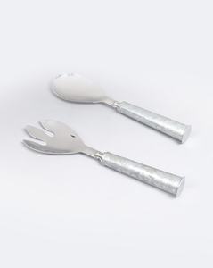 Meilleure vente SS 304 ustensiles miroir polonais couverts fourchette et cuillère argenterie en acier inoxydable salade serveur ensemble bas quantité minimale de commande look élégant - Product Image 2