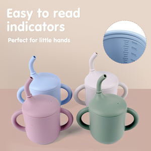 ถ้วยซิลิโคนสำหรับฝึก<span class=keywords><strong>เด็ก</strong></span>ทารกแบบ2-in-1ฝาจับนุ่มสำหรับน้ำขนมขบเคี้ยวของ<span class=keywords><strong>เด็ก</strong></span>วัยหัดเดินซักได้สีตามต้องการ (อายุ<span class=keywords><strong>7</strong></span>-24<span class=keywords><strong>เดือน</strong></span>) - Product Image 6