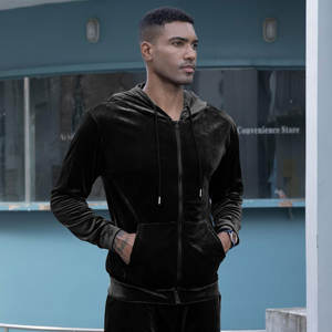 ชุดวอร์มแขนยาวผ้ากำมะหยี่สำหรับผู้ชายชุด S-5XL - Product Image 3