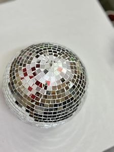 Vente en gros de boules rondes en verre de mosaïque de Noël décorées d'ornements de boule de mosaïque suspendus décorations de boule de fête de mariage de vacances - Product Image 2