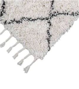 Tapis moderne en coton tissé Impressions géométriques douces à tissage plat aux tons neutres pour les intérieurs urbains New Age Disponible en gros - Product Image 4