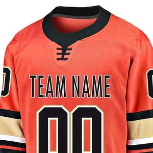 Maillot de hockey sur glace à séchage rapide 100% polyester Vêtements de sport unisexe Logo personnalisé Maillot de hockey sur glace pour les équipes d'entraînement Fournisseur en gros - Product Image 4