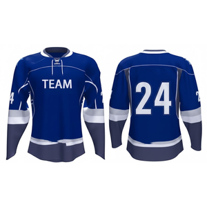 Servicio OEM, Camisetas de Hockey sobre Hielo Sublimadas Personalizadas de Alta Calidad, Transpirables, de Secado Rápido, Colores y Logotipos Personalizables, 100% Poliéster - Product Image 4