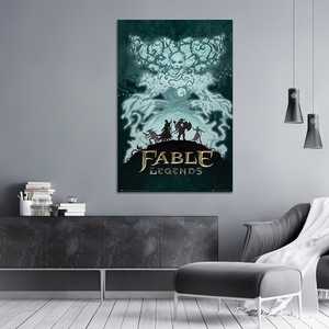 Affiche murale sur toile style moderne Fable Legends White Lady avec cadre noir - Product Image 4