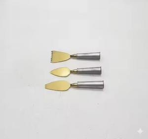 Ensemble de service à fromage en acier inoxydable de qualité supérieure avec couteaux à fromage et manche en résine, compatible lave-vaisselle, outils de cuisine écologiques - Product Image 5