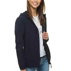 Vente en gros OEM coupe-vent unisexe imperméable hiver veste softshell avec col pour les femmes respirant et confortable - Product Image 5