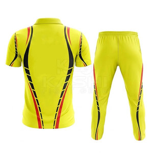 Uniforme de Cricket Transpirable para Hombre KASHI FIGHT GEAR, Diseño Personalizable, Impresión por Transferencia de Calor, Corte Moderno, Tela Flexible de Alta Calidad - Product Image 2