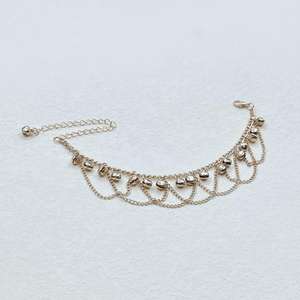 Cadena de tobillo con cascabel personalizada y a la moda, con borlas onduladas, para mujer. - Product Image 4