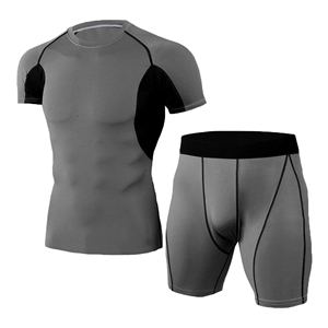 Conjunto de Camiseta y Pantalones Cortos Deportivos Transpirables de Secado Rápido para Hombre, Talla Grande, Personalizable para Verano - Product Image 4