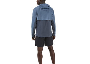 Veste coupe-vent pour homme de marque personnalisée, veste d'extérieur, tissu imperméable écologique, capuche, veste coupe-vent légère - Product Image 3