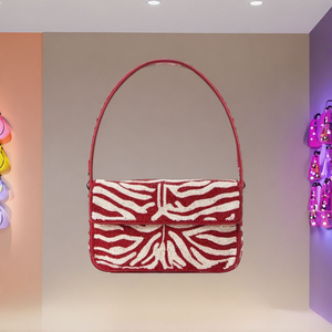 Le dernier sac à bandoulière à la mode et à la mode avec broderie perlée à la main de fraise mignon élégant de luxe par glowin fashion - Product Image 6