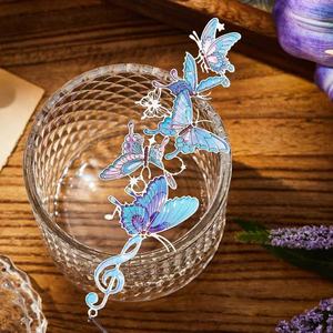 Custom Enamel Butterfly Metal <b>Bookmarks</b>-Colorful Creative Gift High Quality Logo Customization Available - Product Image 1